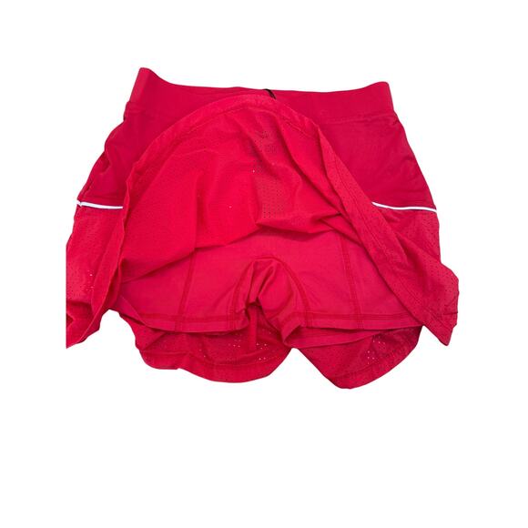 (XS) NWT $145 L'ETOILE SPORT Performance Team Skort In Red/white - Picture 4 of 4
